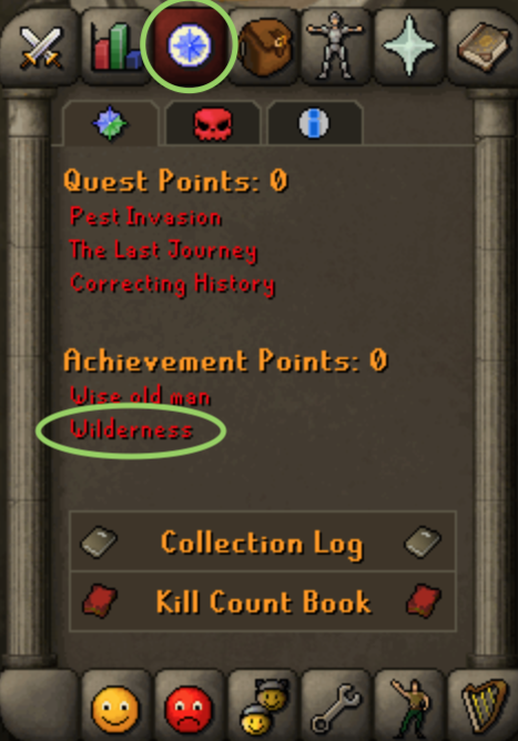 How to get to your Wilderness Achievement Diaries progress